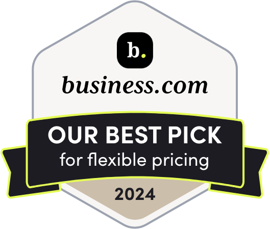 business.com - Our Best Pick 2023 badge